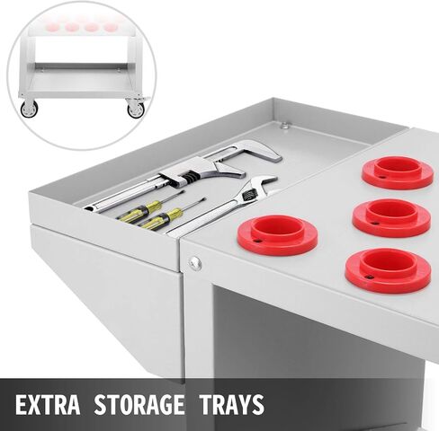 عربة أدوات Mophorn 40 حامل أدوات مستدق، عربة أدوات CNC بسعة 35 عربة خدمة CAT40 BT40 مع عجلات شديدة التحمل (سعة BT40 35) in Kuwait