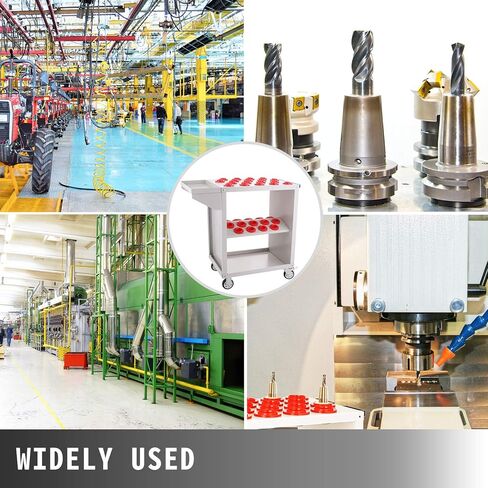 عربة أدوات Mophorn 40 حامل أدوات مستدق، عربة أدوات CNC بسعة 35 عربة خدمة CAT40 BT40 مع عجلات شديدة التحمل (سعة BT40 35) in Kuwait