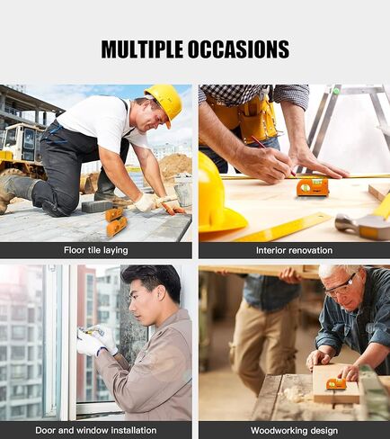 RONGPRO Magnetic Small Pocket Level Tool, Spirit Level Metal Keychain Hook Easy Carry and Storage, Premium Picture Hanging Tool with two Bubble - 2 pack in Kuwait