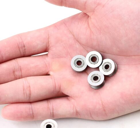 10pc V624ZZ Bearing Steel Sealed Ball Bearings V Groove Ball Bearing Pulley 4x13x6mm/0.15"x 0.51"x 0.23" in Saudi Arabia