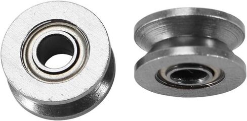 10pc V624ZZ Bearing Steel Sealed Ball Bearings V Groove Ball Bearing Pulley 4x13x6mm/0.15"x 0.51"x 0.23" in Saudi Arabia