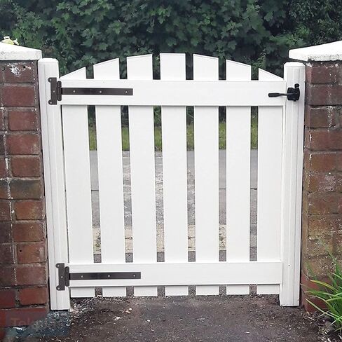 مفصلات أبواب سوداء من DIYWorld - مفصلات بوابة مكونة من قطعتين مع 12 براغي تثبيت - هيكل حديدي سميك بسمك 4 مم مع طلاء مسحوق أسود - مثالية للبوابات والحظائر والحظائر in Kuwait