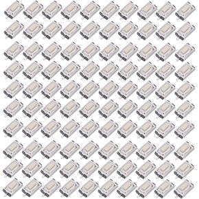 100 قطعة مفتاح ضغط اللمس، SMD DIP 2 Pin Micro لحظة اللباقة التبديل، 3 مم × 6 مم × 2.5 مم للهاتف GPS MP3 MP4 DIY الإلكترونية in Kuwait