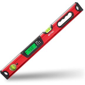 24 inch Digital Magnetic Level, Digital Smart Torpedo Level Tool Electronic Level Tool and Protractor - Master Precision - IP54 Dustproof and Waterproof with Carrying Bag in Saudi Arabia