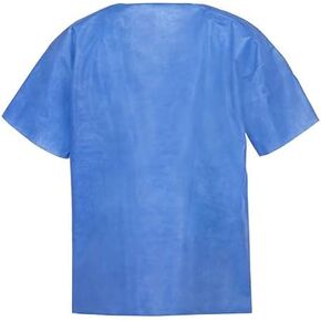 LIFESOFT Disposable Scrub Shirts, Dark Blue 10 Pack (Shirts) in Kuwait