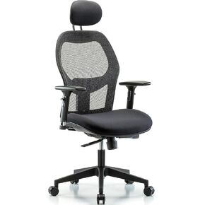 LabTech Seating LT41305 كرسي مكتب شبكي تنفيذي بقاعدة من النايلون، أذرع H1 ثلاثية الأبعاد، عجلات in Kuwait