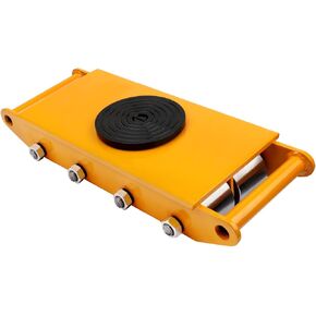 8T Machinery Skate Dolly,17600lbs Machinery Moving Skate Machinery Mover Skate with 360° Rotation Cap and 6 Steel Rollers, Dolly Machinery Skate for Industrial Moving Equipment