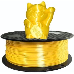 الحرير الأصفر PLA خيط 1.75 مم 3D طباعة حريري لامع مشرق الأصفر 1 كجم بكرة الحرير يشعر المواد الطباعة in Kuwait