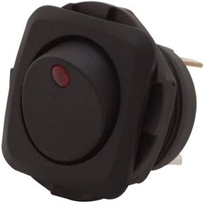 مفتاح كهربائي مربع من Gardner Bender GSW-50، SPST، تشغيل-إيقاف، 16 أمبير/125 فولت تيار متردد، طرف مجراف، إضاءة حمراء