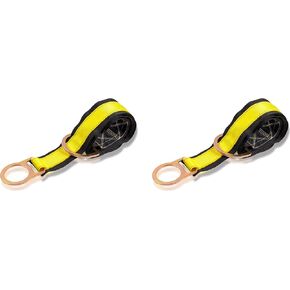 Palmer Safety 3 Ft Cross Arm Strap, 3" Wide Beam Straps Choker w/Large & Small D-Ring, ANSI OSHA Anchorage Sling Fall Protection Lanyard
