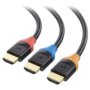 Cable Matters 3-Pack 4K High Speed HDMI Cable, 15ft | 4K@60Hz, 2K@144Hz, FreeSync, G-SYNC, HDR, Color-Coded Connectors, for Gaming Monitor, PC, Apple TV and More in Saudi Arabia