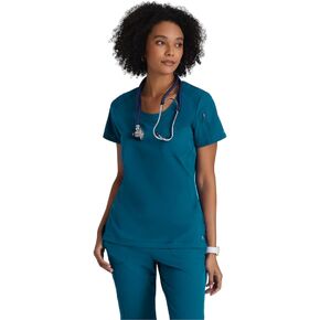 BARCO One Uplift Scrub Top for Women - Scoop Neck Medical Top, Eco-Friendly Fabric, 4-Way Stretch Women's Scrub Top