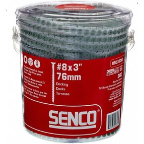 Senco DuraSpin رقم 8 × 3 بوصة. مسامير مربعة الشكل من الفولاذ المجلفن برأس مربع 800 قطعة in Kuwait