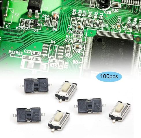 100 قطعة مفتاح ضغط اللمس، SMD DIP 2 Pin Micro لحظة اللباقة التبديل، 3 مم × 6 مم × 2.5 مم للهاتف GPS MP3 MP4 DIY الإلكترونية in Saudi Arabia