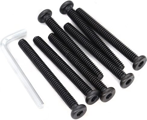 cSeao 12pcs Black 1/4-20 x 2-3/4" Socket Cap Screws Allen Head Bolts with One Hex Key in Saudi Arabia