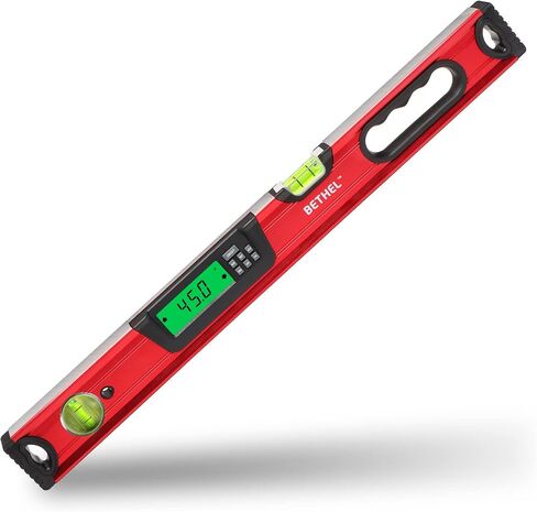 24 inch Digital Magnetic Level, Digital Smart Torpedo Level Tool Electronic Level Tool and Protractor - Master Precision - IP54 Dustproof and Waterproof with Carrying Bag in Saudi Arabia