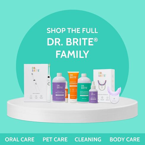 Dr. Brite Natural Whitening Mouthwash, Alcohol-Free, Doctor Formulated to Prevent Bad Breath - Mint, 16 oz in Saudi Arabia
