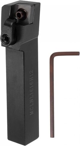 حامل أدوات تحول مخرطة CNC قابل للفهرسة من uxcell، 95° MCLNL1616H12 5/8 بوصة ساق 42cr حامل أدوات تحول من كربيد الفولاذ لتحويل خيوط الحز in Kuwait