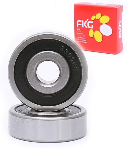 FKG 6300-2RS 10x35x11mm Deep Groove Ball Bearing Double Rubber Seal Bearings Pre-Lubricated 2 Pcs in Saudi Arabia