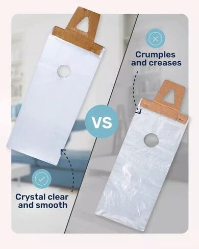 Plastic Door Hanger Bags 1000 Pack - 6 x 19 In, Clear Door Hanger Bags | 19" Tall Flyer Bags, 1.5 mil Thick, Moisture & Tear Resistant, Easy Fill, Fits Brochures, Invitations, Samples & Postcards. in Saudi Arabia