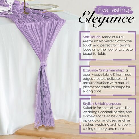 6 Pack Cheese Cloth Table Runners, 10 Foot Cheesecloth Table Runner Boho, Sage Green Cheesecloth Table Runner 35x120, Wedding Arch Draping Fabric, Sage Green Baby Shower Decorations in Kuwait