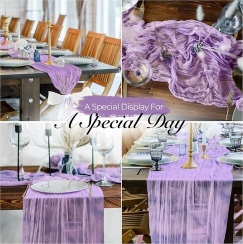 6 Pack Cheese Cloth Table Runners, 10 Foot Cheesecloth Table Runner Boho, Sage Green Cheesecloth Table Runner 35x120, Wedding Arch Draping Fabric, Sage Green Baby Shower Decorations in Kuwait