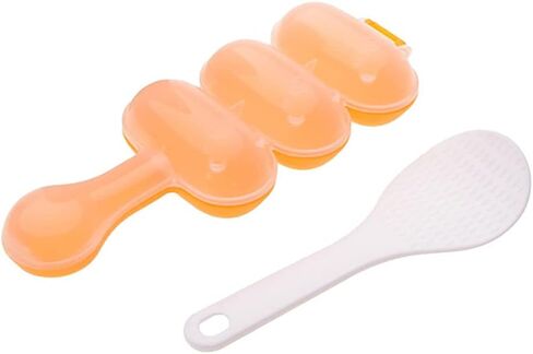 DZHT Rice Ball Molds, DIY Rice Baller Shakers Lunch Maker Mould, Onigiri Mold, Ball Shaped Kitchen Tools Food Decor for Kids, Rice Ball Mold Shaker Sushi Maker Mould with a Mini Rice Paddle (1 Set) in Kuwait