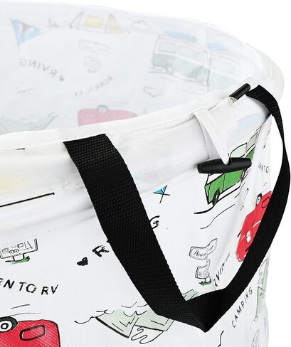 Orangutize سلة المهملات المنبثقة | سلة المهملات المحمولة القابلة للطي للتخييم | 19 × 20 بوصة | سلة المهملات المنبثقة للتخييم، وRVing، وأكثر من ذلك بكثير! in Kuwait