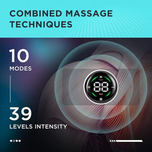 Wireless TENS & EMS Therapy Unit, 10 Modes with 39 Levels Sync Stim Massager Unit Muscle Stimulator for Pain Relief, 6pcs Electrode Pads & Case in Saudi Arabia