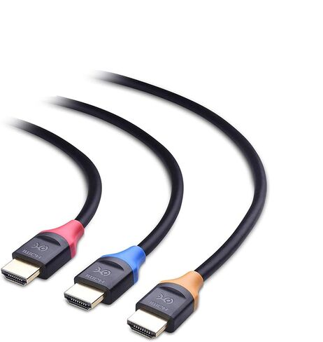 Cable Matters 3-Pack 4K High Speed HDMI Cable, 15ft | 4K@60Hz, 2K@144Hz, FreeSync, G-SYNC, HDR, Color-Coded Connectors, for Gaming Monitor, PC, Apple TV and More in Kuwait
