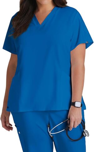 BARCO Grey's Anatomy Scrubs Signature - Astra Scrub Top for Women, V-Neck Spandex Stretch Women's Scrub Top in Saudi Arabia