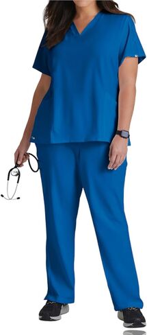 BARCO Grey's Anatomy Scrubs Signature - Astra Scrub Top for Women, V-Neck Spandex Stretch Women's Scrub Top in Saudi Arabia