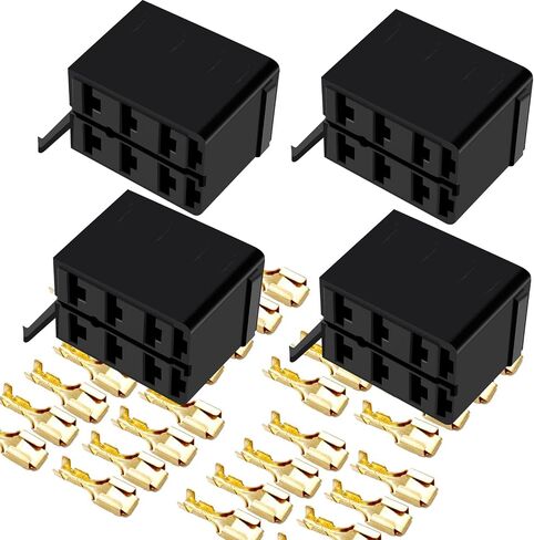 GIE.TOP GI1407 مجموعة/مجموعات 6.3 مم 14-16AWG أنثى الذهب المجرف موصل طرفي + مفتاح الروك التوصيل توصيل صندوق المقبس ARB Carling (4 مجموعات) in Saudi Arabia