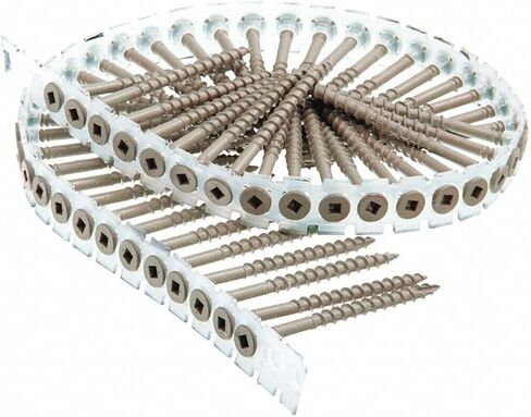 Senco DuraSpin رقم 8 × 3 بوصة. مسامير مربعة الشكل من الفولاذ المجلفن برأس مربع 800 قطعة in Kuwait