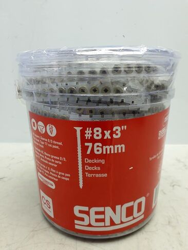 Senco DuraSpin رقم 8 × 3 بوصة. مسامير مربعة الشكل من الفولاذ المجلفن برأس مربع 800 قطعة in Kuwait