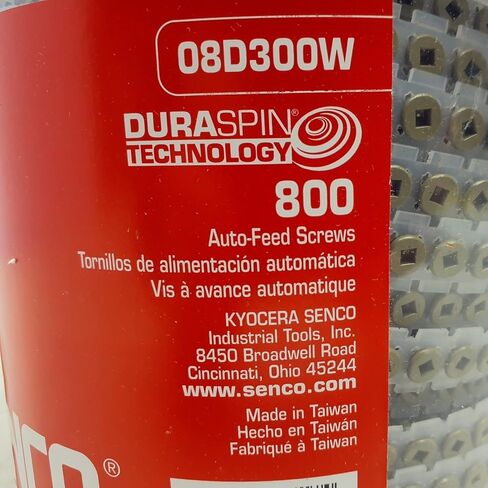 Senco DuraSpin رقم 8 × 3 بوصة. مسامير مربعة الشكل من الفولاذ المجلفن برأس مربع 800 قطعة in Kuwait