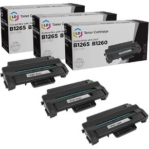 LD LD Products Compatible Replacement for Dell 331-7328 (DRYXV) Set of 3 High Yield Black Toner Cartridges for use in Dell B1260dn, B1265dnf, B1260dnf, B1265dfw Printers in Kuwait