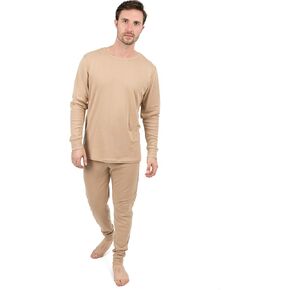 Leveret Mens Pajamas Solid Colors 2 Piece Pajama Set 100% Cotton (Size Small-XX-Large) in Saudi Arabia