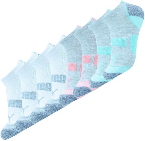 PUMA Women's 6 Pack No Show All Sport Socks (9-11, Multi) in Saudi Arabia