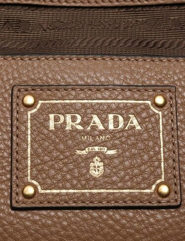 Prada Women's Brown Vitello Phenix Shopping Tote Top Handle Bag Shoulder Bag 1BG865 in Kuwait