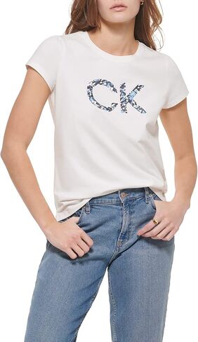 Calvin Klein Women's Sportswear Essential Everyday Cotton Span Jersey T Shirt in Saudi Arabia