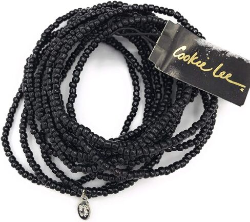 Cookie Lee Black Beaded Bracelet (B13) 25813 in Kuwait
