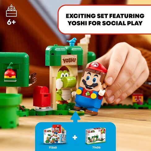 LEGO Super Mario Yoshi’s Gift House Expansion Set 71406 Building Toy Set for Kids, Boys, and Girls Ages 6+ (246 Pieces) in Kuwait