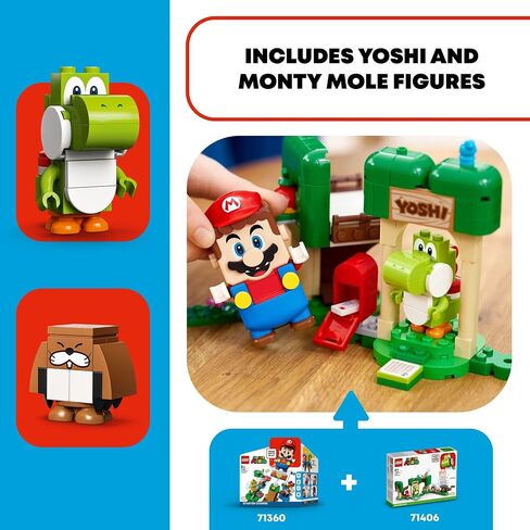 LEGO Super Mario Yoshi’s Gift House Expansion Set 71406 Building Toy Set for Kids, Boys, and Girls Ages 6+ (246 Pieces) in Kuwait