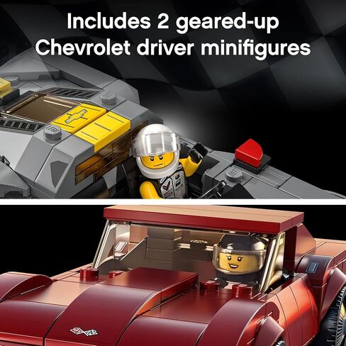 LEGO Speed Champions Chevrolet Corvette C8.R Race Car and 1969 Chevrolet Corvette 76903 Building Kit; New 2021 (512 Pieces) in Saudi Arabia