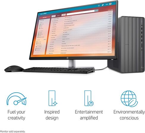 HP ENVY Desktop Computer, Intel Core i7-10700, 16 GB RAM, 1 TB Hard Drive & 512 GB SSD Storage, Windows 10 Pro (TE01-1254, 2020 Model) in Saudi Arabia