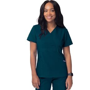 Sivvan Scrubs for Women - Mock Wrap Scrub Top - S8302 - Sherbet - M