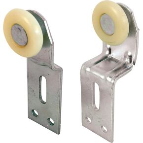 Prime-Line N 7532 Sliding Closet Door Roller Kit, 1 In. Wheel Diameter, Convex (Round) Edge Plastic, Stamped Steel Construction, Includes 1/4 and 3/4 In. Offset Pairs (2 Pack) in Saudi Arabia