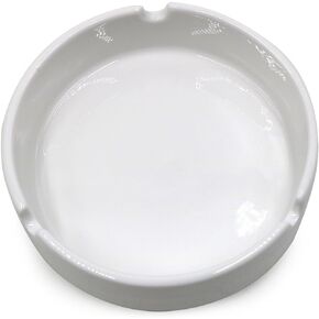 طفاية سجائر من السيراميك الأبيض اللامع للرجال والنساء، صينية الرماد في الهواء الطلق والداخل، صينية رماد التدخين لسطح المكتب لتزيين المنزل والمكتب in Kuwait