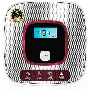 كاشف إنذار أول أكسيد الكربون - مع شاشة LCD رقمية وبطارية تحذير صوتي تعمل بالطاقة in Kuwait